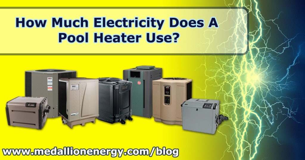 how much electricity does a pool heater use