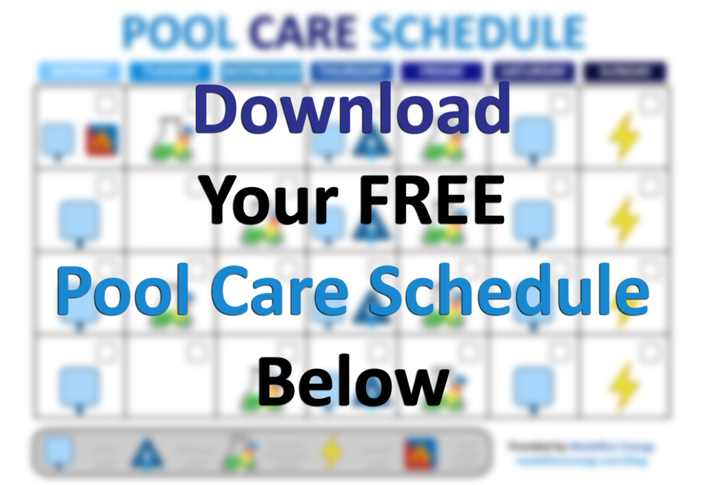 pool care schedule pool maintenance schedule template pool cleaning schedule