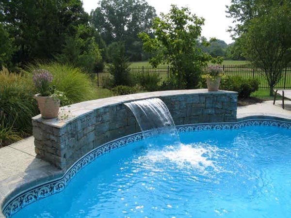 cheap ways to upgrade a pool pool waterfall inground pool renovation ideas 