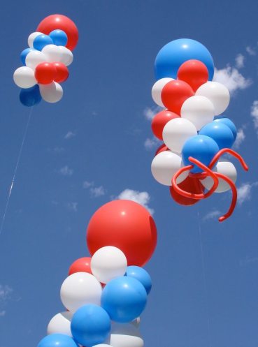 patriotic balloon bouquet 