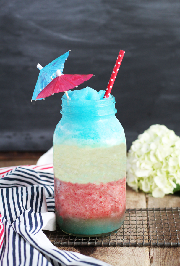 red white blue pina colada july 4th pool party drink