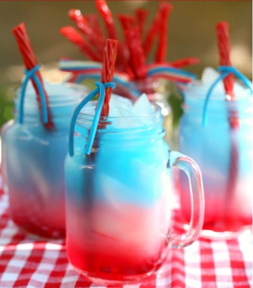 patriotic fruit punch july 4th pool party kids drinks