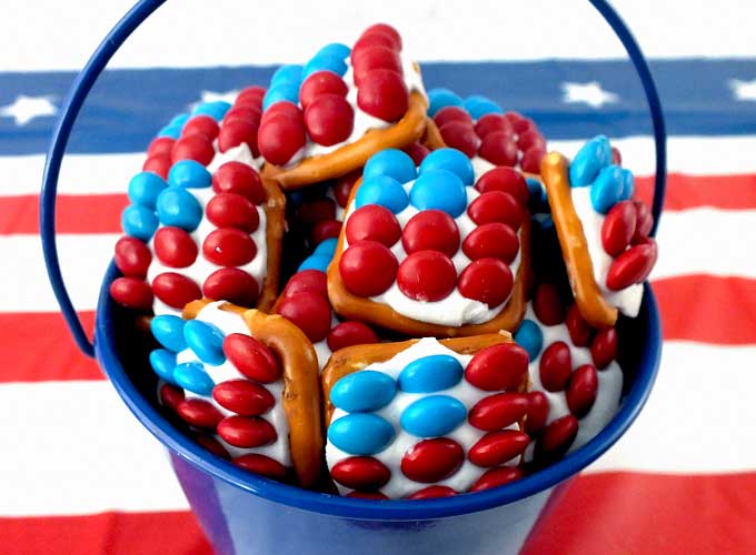 patriotic pretzel bites 4th of july pool party food