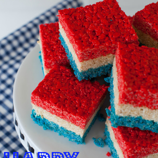 4th of july food red white blue rice krispy treats july 4th pool party