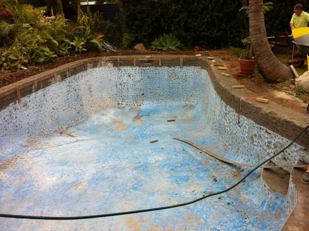 pool water saturation index corroded and scaled pool