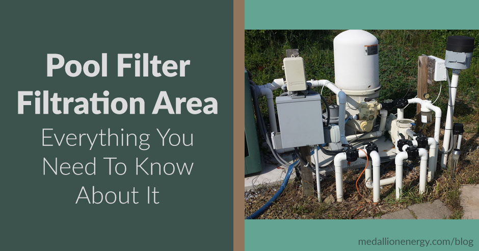 pool filter filtration area