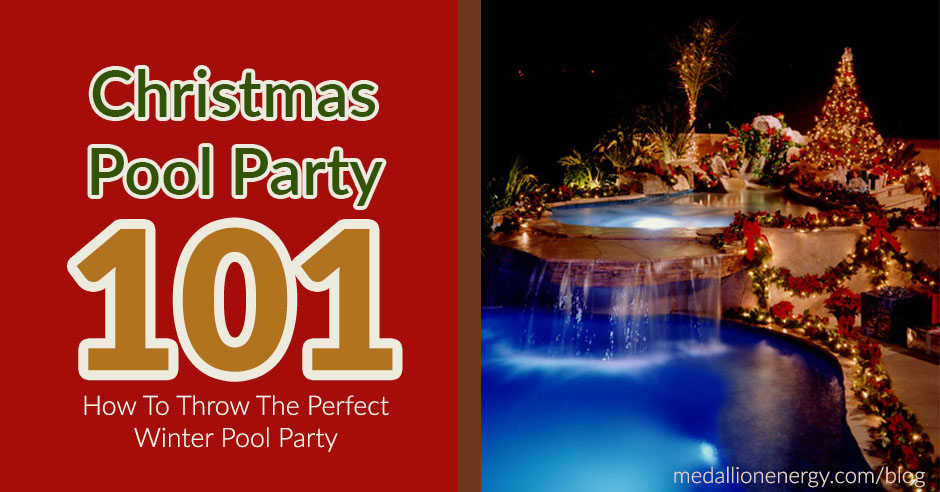 winter pool party christmas pool party ideas