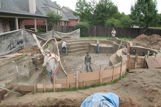 building a swimming pool