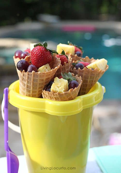 fruit cones summer pool party ideas food