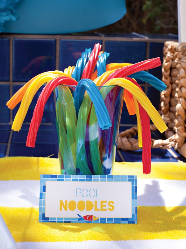 pool noodles summer pool party food