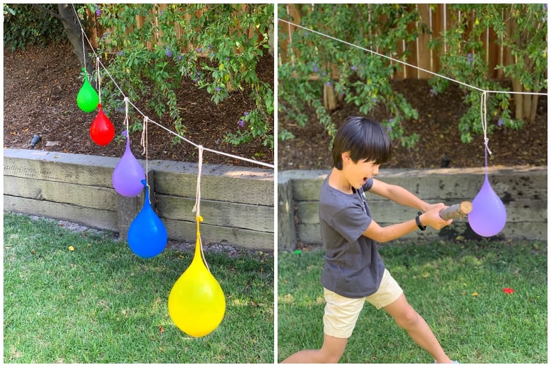 water balloon pinata summer pool party ideas