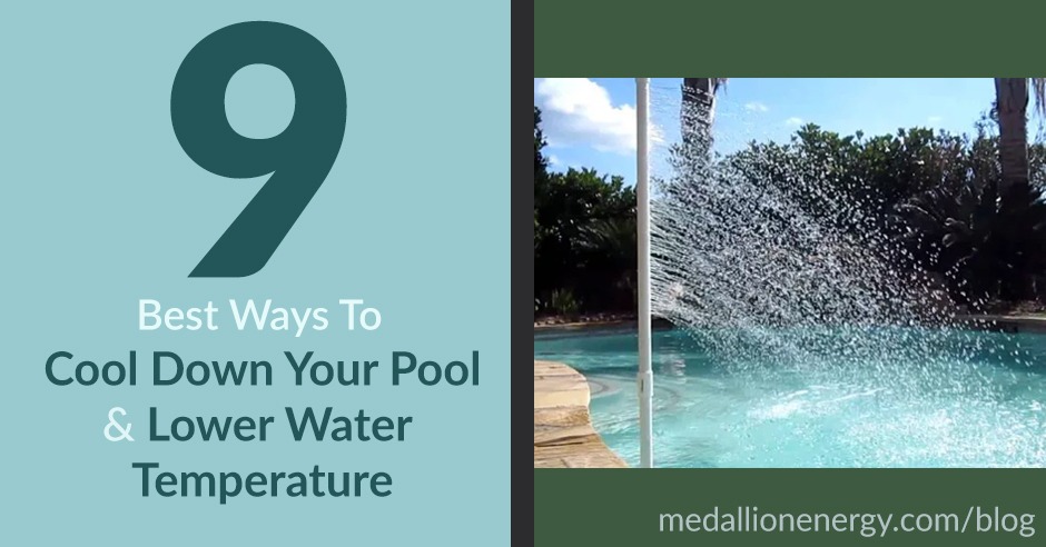 cool down swimming pool lower pool temperature
