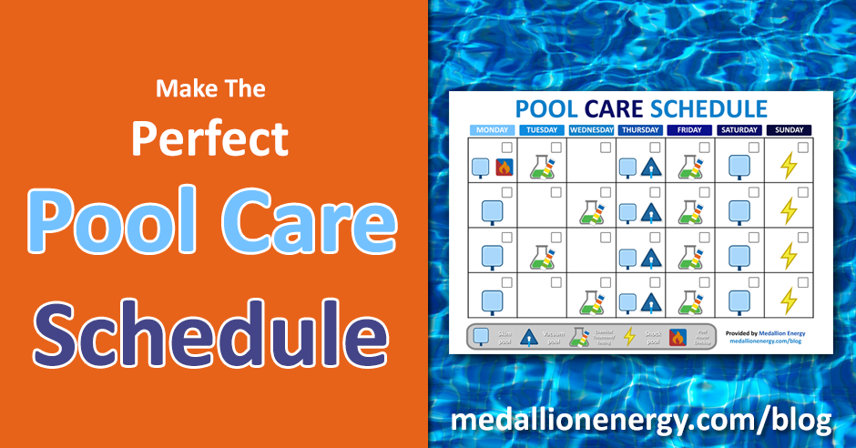 Pool Chemical Maintenance Charts