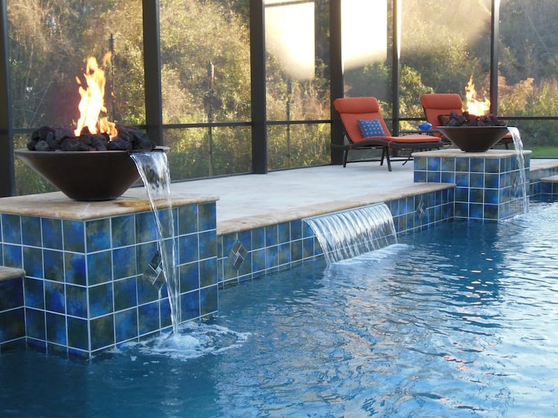 fire pit for pool cheap ways to upgrade your pool