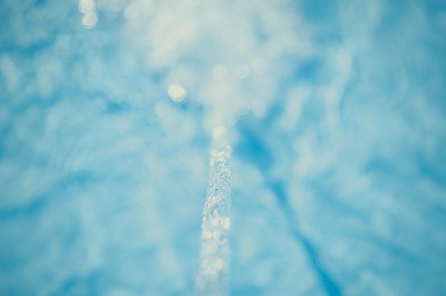 crystal clear pool water