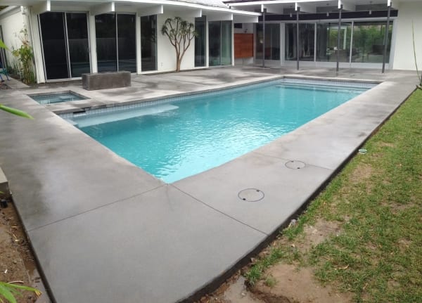 concrete pool deck