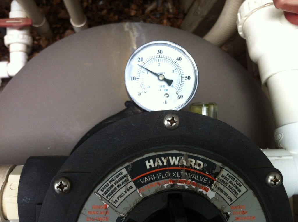 check psi gauge air pressure gauge before opening your swimming pool