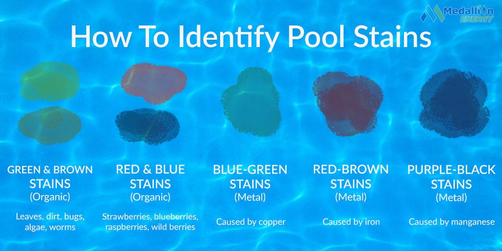 identify pool stains pool stainr emoval