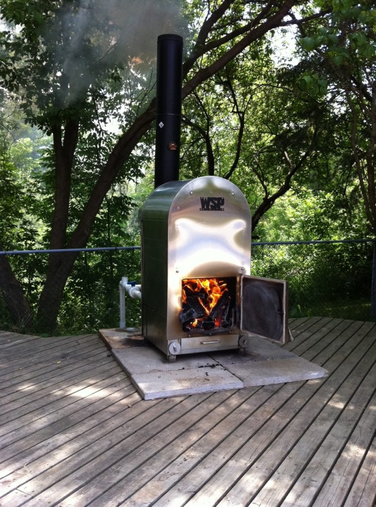 wood burning pool heater to heat above ground pool