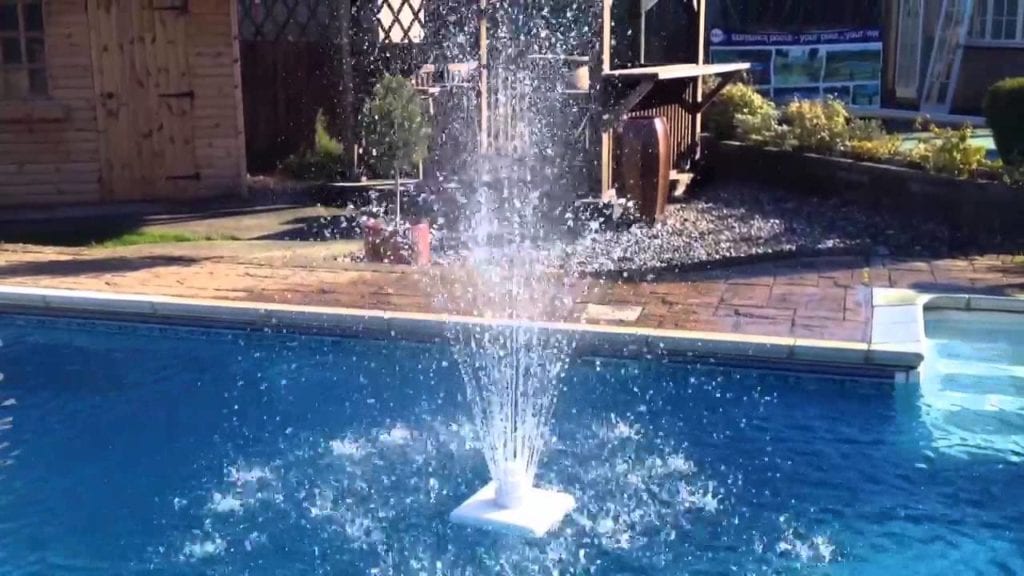 swimming pool fountain