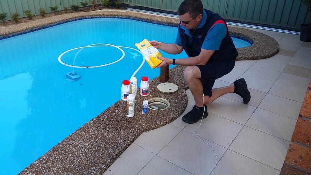 adjust pool chemicals after it rains 