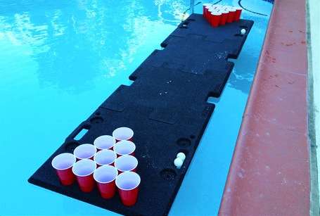 pool pong swimming pool party games