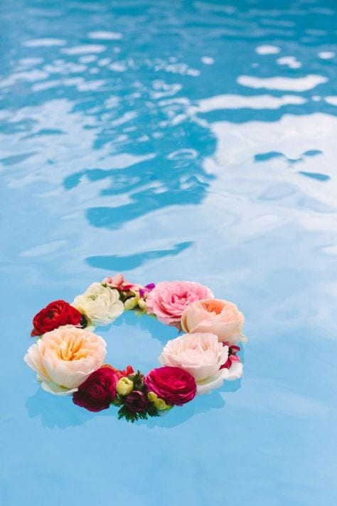 floating christmas reef christmas pool party ideas