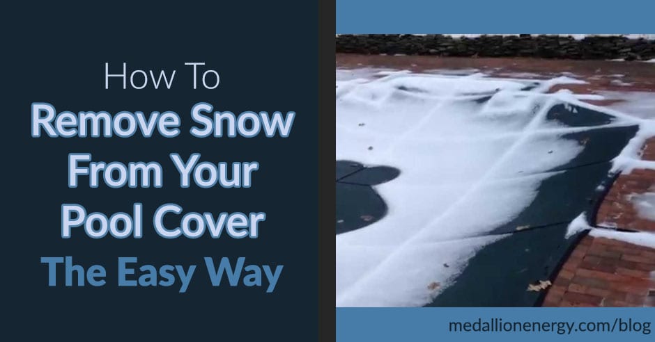 remove snow from pool cover dealing with snow on pool cover