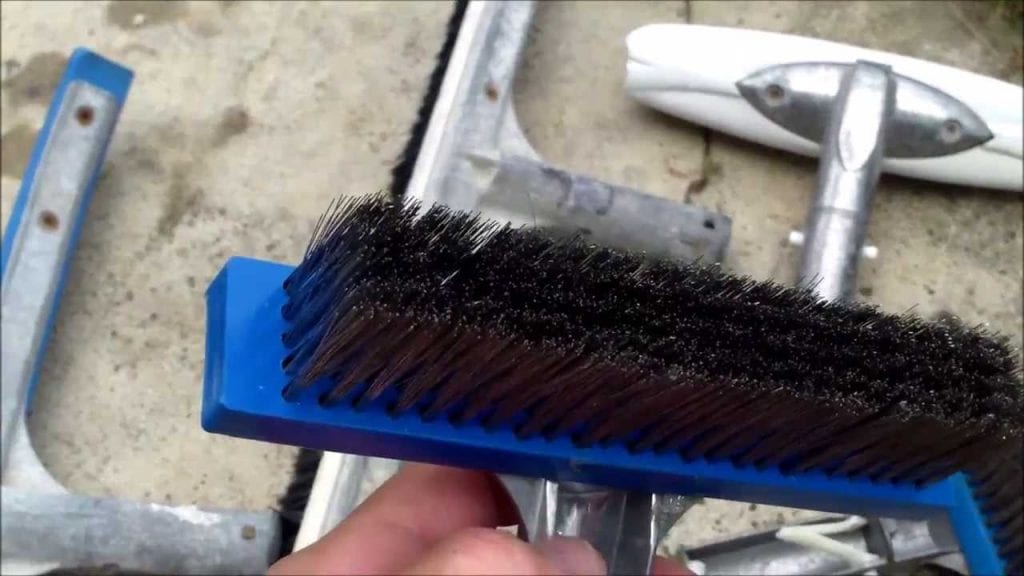 keep pool clean with nylon pool brush