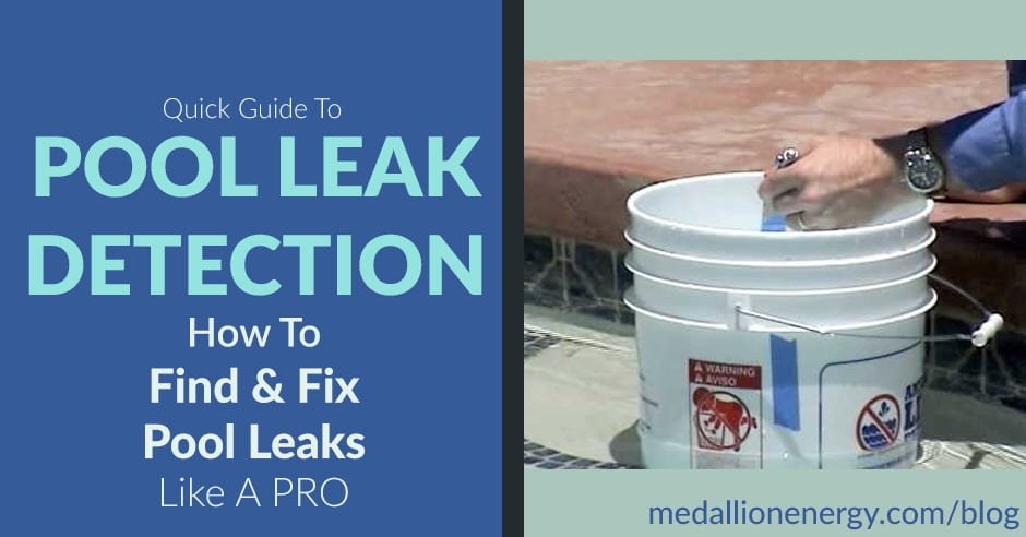 find and fix pool leaks pool leak detection