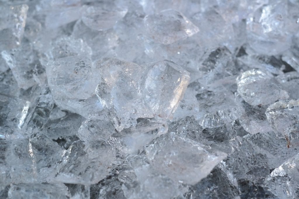 cool down hot swimming pool with ice