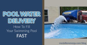 pool water delivery fill swimming pool fast