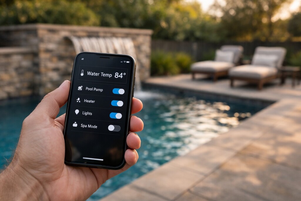 pool automation inground pool ideas
