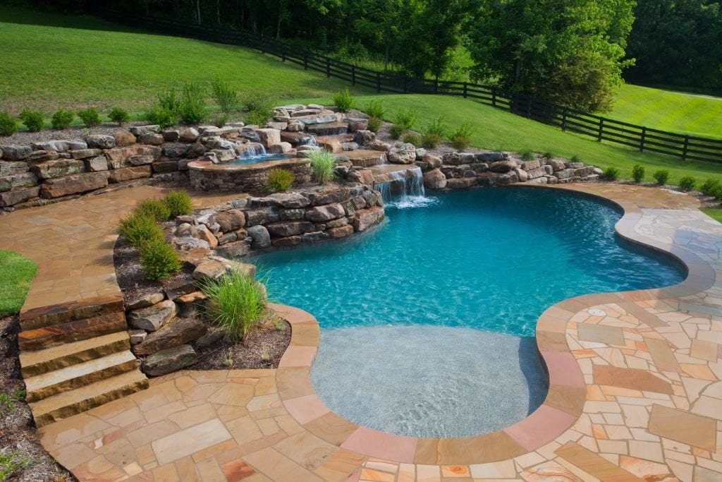 tanning ledges inground pool ideas