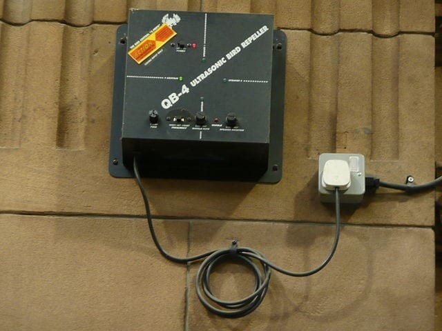 ultrasonic bird repeller to keep ducks out of swimming pool